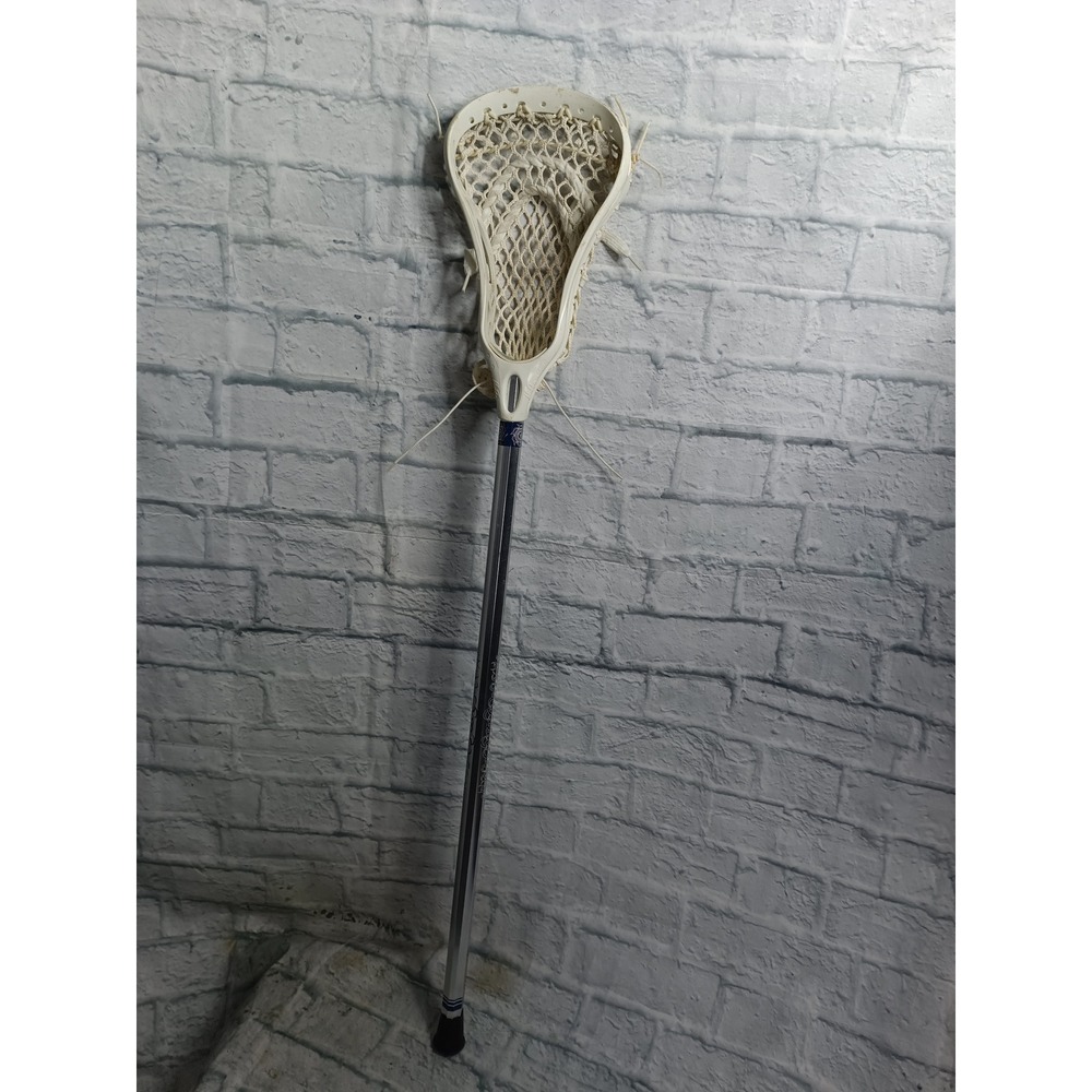 Warrior Mojo Youth Lacrosse Stick 30in Alloy 6000 Shaft White Head Silver Blue